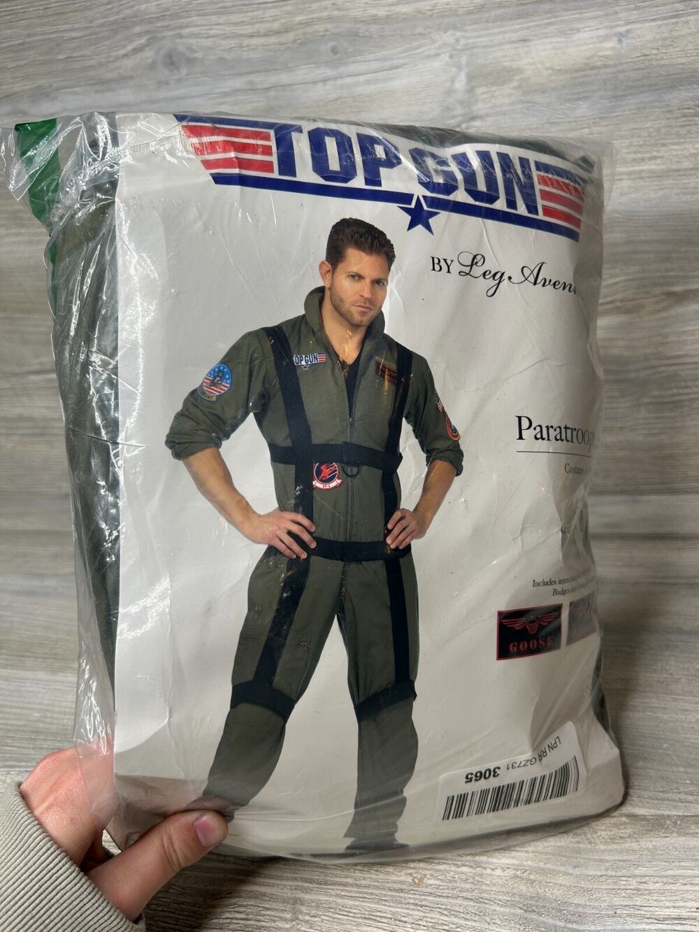 Leg Avenue Men's Top Gun Paratrooper Costume, Olive Green, XL